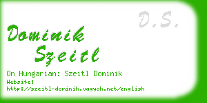 dominik szeitl business card